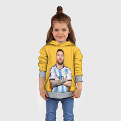 Толстовка-худи детская Lionel Messi 10, цвет: 3D-меланж — фото 2