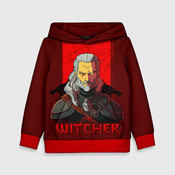 Толстовка-худи детская The witcher simpson, цвет: 3D-красный