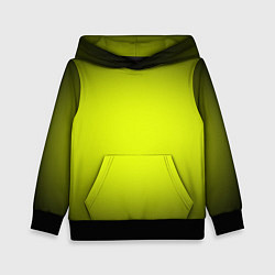 Детская толстовка Кислотный желтый с градиентом