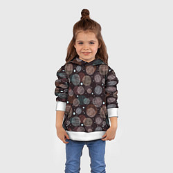 Толстовка-худи детская Плетеные шары, цвет: 3D-белый — фото 2