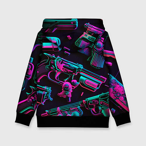 Детская толстовка Неоновый пистолет / 3D-Черный – фото 2
