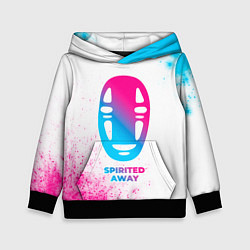 Толстовка-худи детская Spirited Away neon gradient style, цвет: 3D-черный