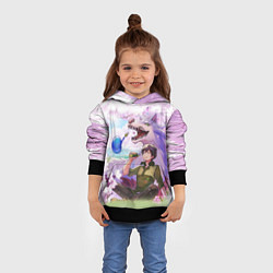 Толстовка-худи детская Кулинарные скитания в параллельном мире, цвет: 3D-черный — фото 2