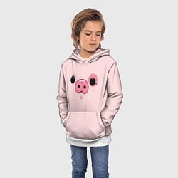 Толстовка-худи детская Пухля, цвет: 3D-белый — фото 2