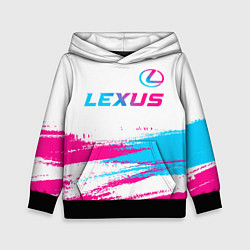 Детская толстовка Lexus neon gradient style: символ сверху