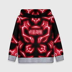 Детская толстовка Магическая битва светящиеся Знаки Сукуны