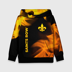 Детская толстовка Saints Row - gold gradient: надпись, символ