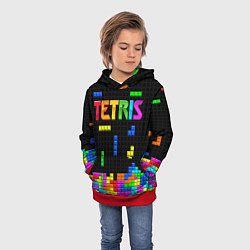 Толстовка-худи детская Фильм Тетрис с логотипом, цвет: 3D-красный — фото 2