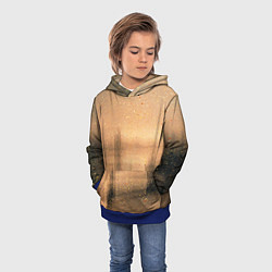 Толстовка-худи детская Песочные тени, цвет: 3D-синий — фото 2