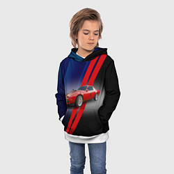Толстовка-худи детская Американский маслкар Pontiac Firebird 3 поколение, цвет: 3D-белый — фото 2