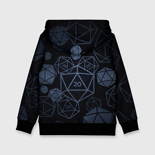 Детская толстовка Подземелья и драконы д20 / 3D-Черный – фото 2