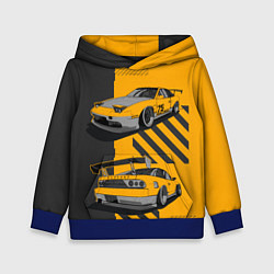 Толстовка-худи детская Nissan 180sx art, цвет: 3D-синий