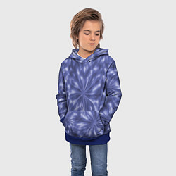 Толстовка-худи детская Волшебные цветы, цвет: 3D-синий — фото 2