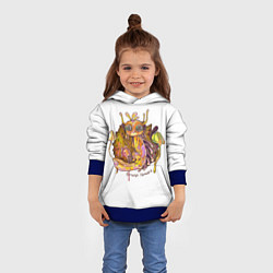 Толстовка-худи детская Бульбус грибной, цвет: 3D-синий — фото 2