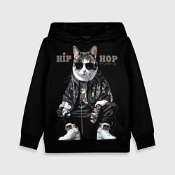 Толстовка-худи детская Cool people rap, цвет: 3D-черный