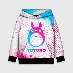 Детская толстовка Totoro neon gradient style