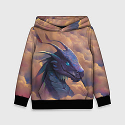 Толстовка-худи детская Pathfinder dragon, цвет: 3D-черный
