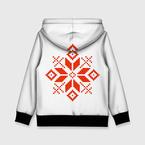 Детская толстовка Удмуртский узор / 3D-Черный – фото 2