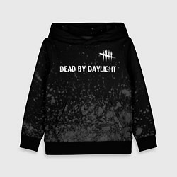 Толстовка-худи детская Dead by Daylight glitch на темном фоне: символ све, цвет: 3D-черный