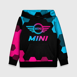 Толстовка-худи детская Mini - neon gradient, цвет: 3D-черный