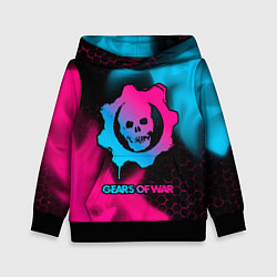 Толстовка-худи детская Gears of War - neon gradient, цвет: 3D-черный