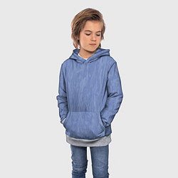 Толстовка-худи детская Текстура лавандовый, цвет: 3D-меланж — фото 2