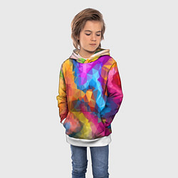 Толстовка-худи детская Super colors, цвет: 3D-белый — фото 2
