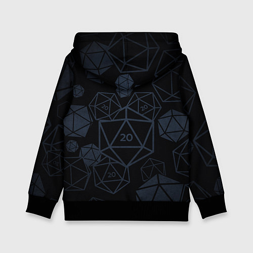 Детская толстовка Подземелья и драконы dnd / 3D-Черный – фото 2