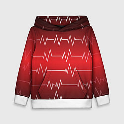 Толстовка-худи детская Pulse, цвет: 3D-белый