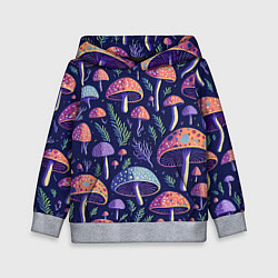 Детская толстовка Грибы паттерн
