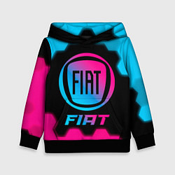 Толстовка-худи детская Fiat - neon gradient, цвет: 3D-черный