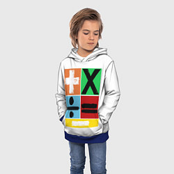 Толстовка-худи детская Эд Ширан математическая эра, цвет: 3D-синий — фото 2