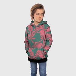 Толстовка-худи детская Pink nature, цвет: 3D-черный — фото 2