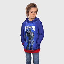 Толстовка-худи детская Трансформеры: Оптимус Прайм, цвет: 3D-красный — фото 2
