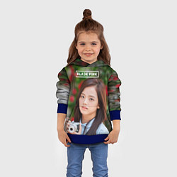 Толстовка-худи детская Blackpink Jisoo, цвет: 3D-синий — фото 2