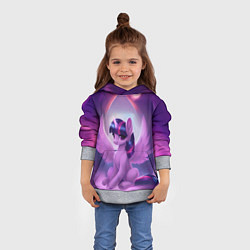 Толстовка-худи детская Твайлайт Спаркл, цвет: 3D-меланж — фото 2