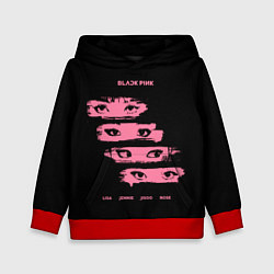 Толстовка-худи детская Blackpink Eyes, цвет: 3D-красный
