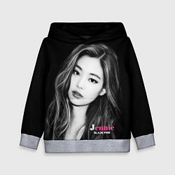 Толстовка-худи детская Jennie Kim Blackpink, цвет: 3D-меланж