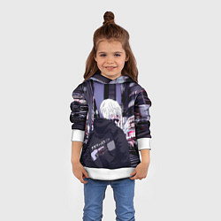 Толстовка-худи детская Kaneki Ken, цвет: 3D-белый — фото 2