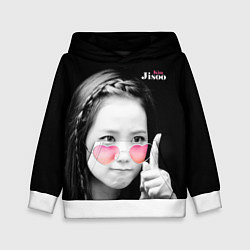 Толстовка-худи детская Blackpink Jisoo Attention sign, цвет: 3D-белый