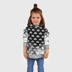 Толстовка-худи детская Алан Вейк узор, цвет: 3D-меланж — фото 2