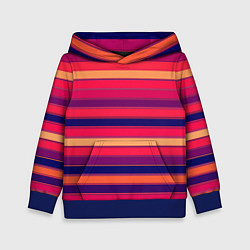 Детская толстовка Полосатый ярко-красный