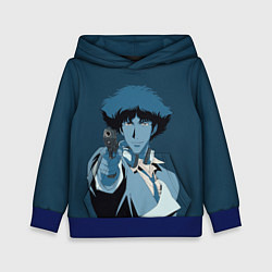 Толстовка-худи детская Spike Spiegel blue, цвет: 3D-синий