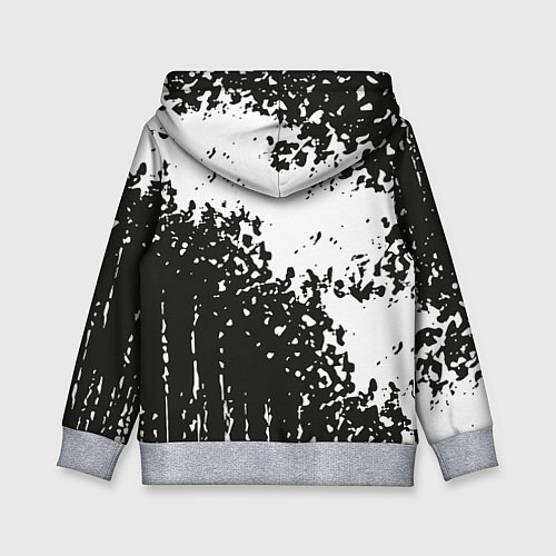 Детская толстовка Лапа медведя / 3D-Меланж – фото 2