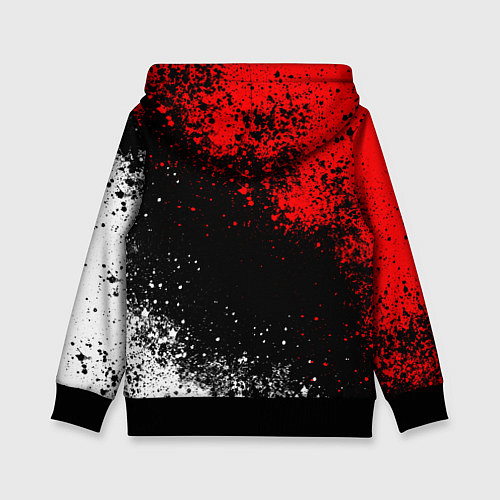 Детская толстовка Ауди - красный и белый / 3D-Черный – фото 2