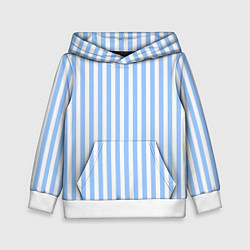 Толстовка-худи детская Полосатый морской, цвет: 3D-белый