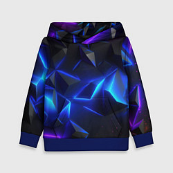 Толстовка-худи детская Blue dark neon, цвет: 3D-синий