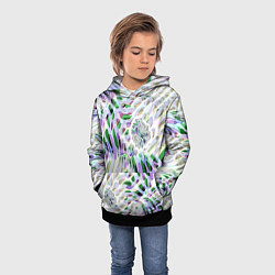Толстовка-худи детская Floral abstract, цвет: 3D-черный — фото 2
