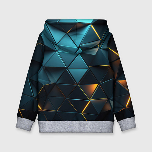 Детская толстовка Объемные частицы с подсветкой / 3D-Меланж – фото 2