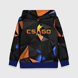 Толстовка-худи детская CSGO orange style, цвет: 3D-синий